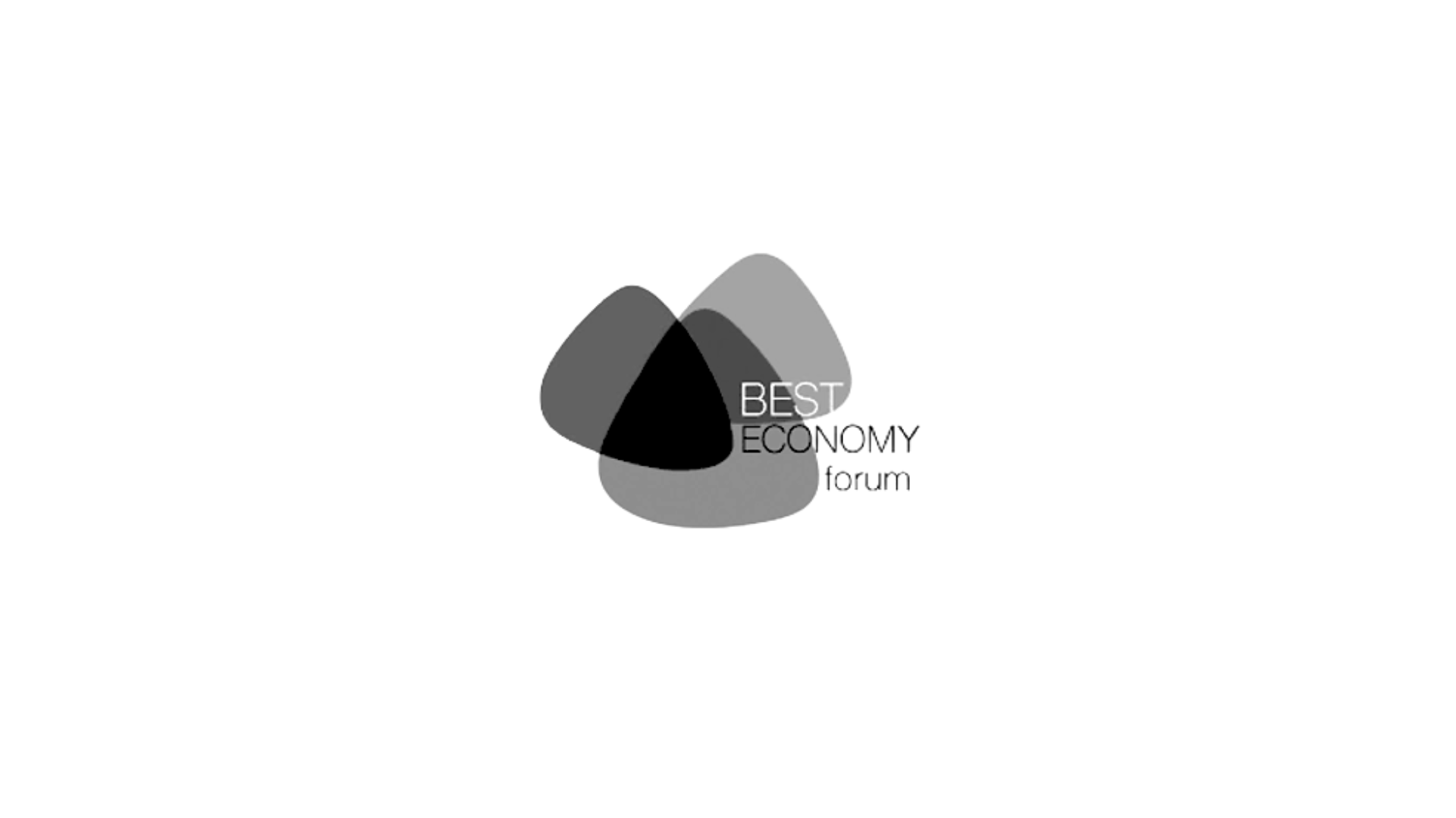 Ein schwarz-weißes Logo für das beste Wirtschaftsforum.
