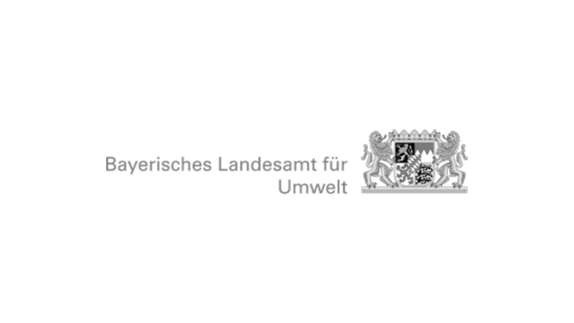 A black and white logo for bayerisches landesamt for umwelt